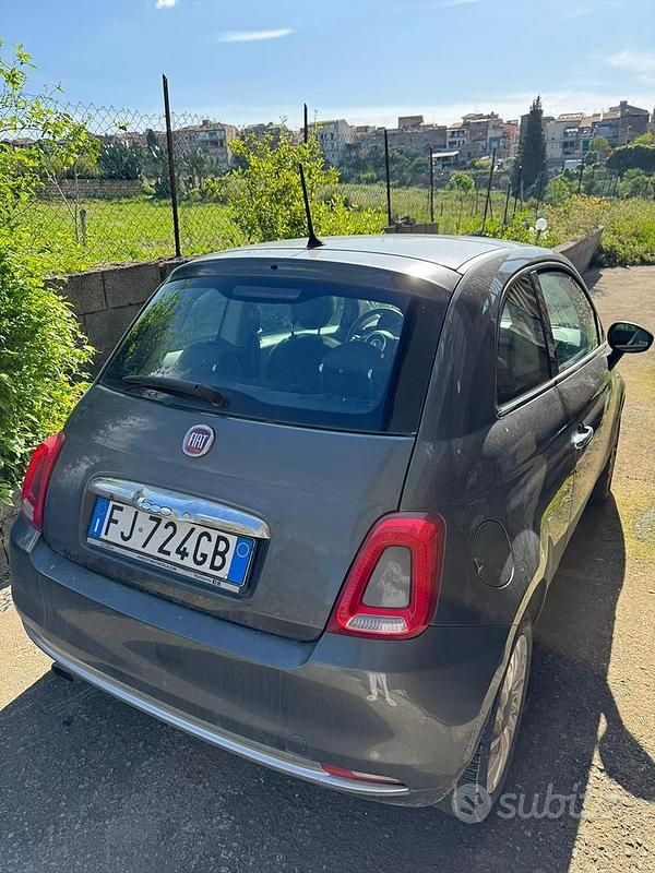Usata Fiat 500 Lounge 69 CV (50 kW) 2017 Grigio Utilitaria
