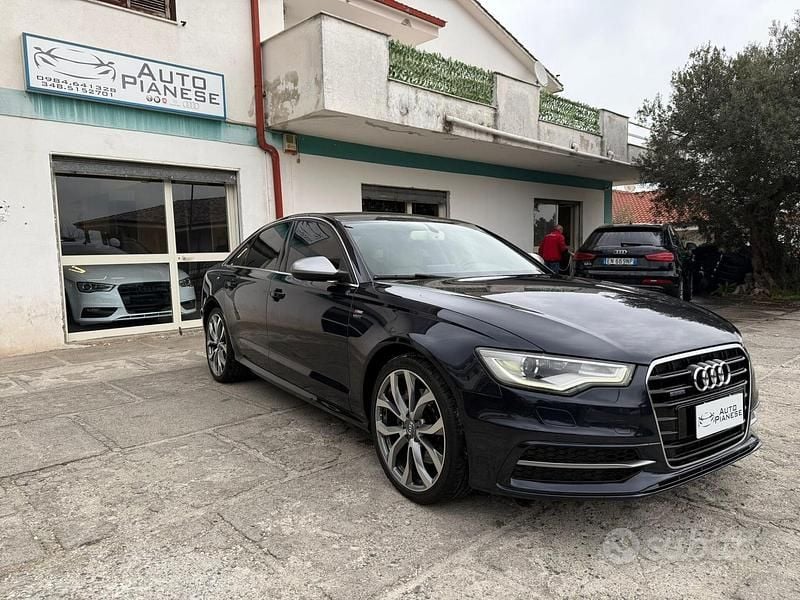 Usata Audi A6 S-Line 245 CV (180 kW) 2014 Blu Berlina
