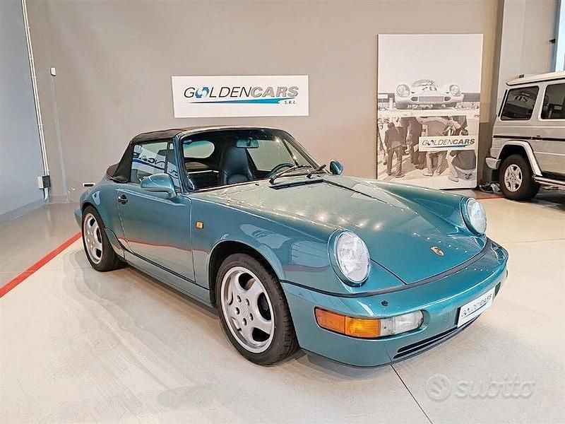 Usata Porsche 911 Carrera Cabriolet 250 CV (183 kW) 1990 Verde Cabrio