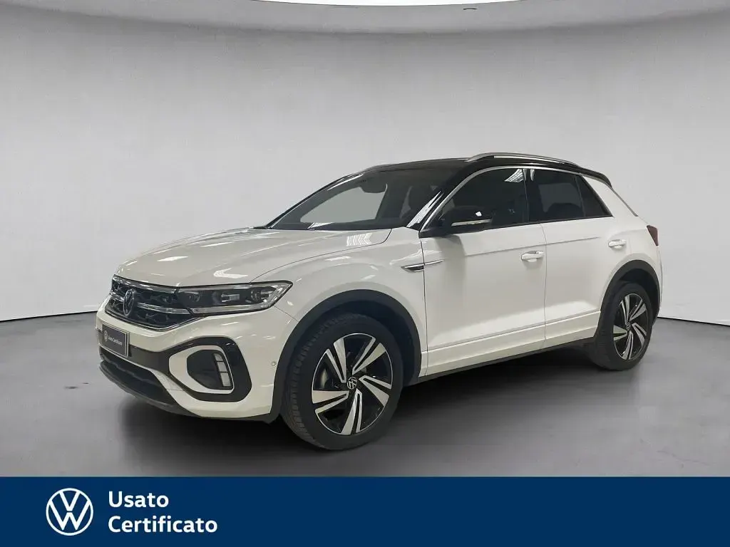 Usata VW T-Roc R-line 110 CV (80 kW) 2023 Bianco / pastello SUV
