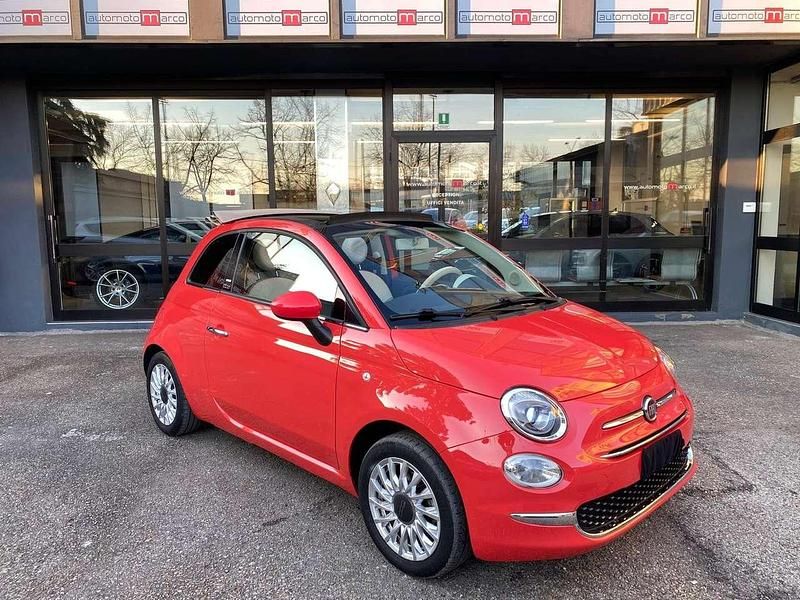Rosso Usata 2016 Fiat 500C Lounge Cabrio | 10.900 € (Buon prezzo) - Immagine 1/4