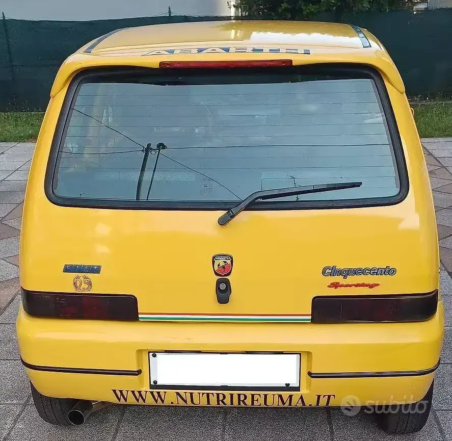 Usata Fiat Cinquecento 54 CV (39 kW) 1998 Giallo Utilitaria