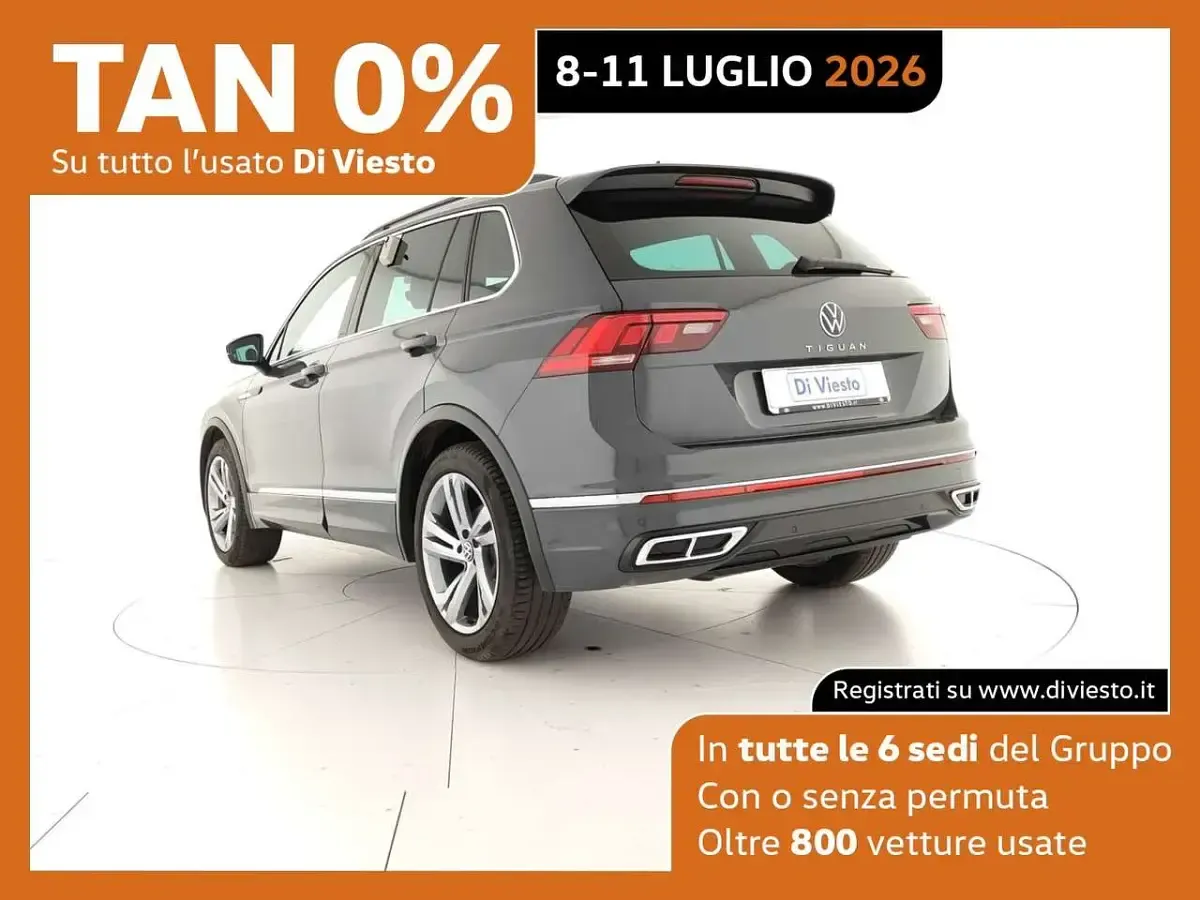 Usata VW Tiguan R-line 150 CV (110 kW) 2023 Dolphin grey metallizzato SUV