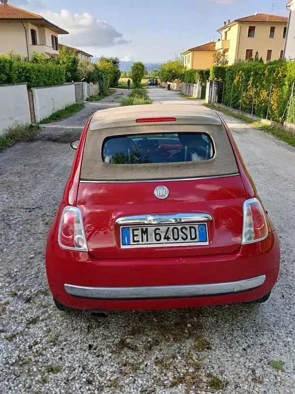 Usata Fiat 500C Pop 69 CV (50 kW) 2012 Rosso Cabrio