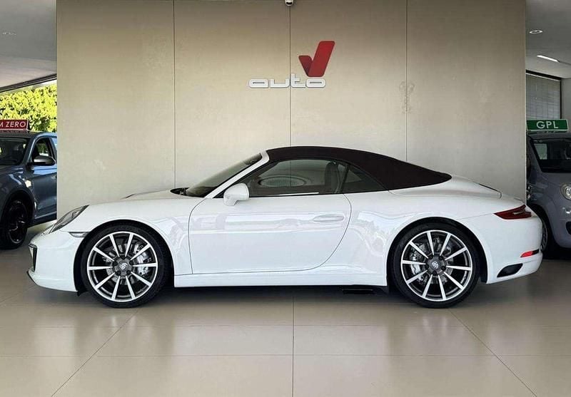 Bianco Usata 2016 Porsche 911 Carrera Cabriolet Sport Cabrio | 99.000 € (Buon prezzo) - Immagine 1/4