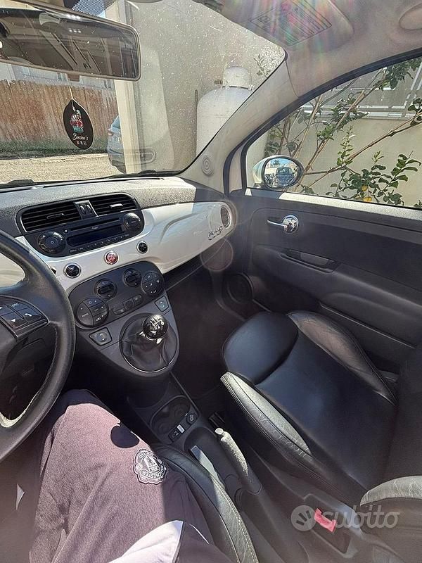 Usata Fiat 500C 69 CV (50 kW) 2011 Bianco Cabrio