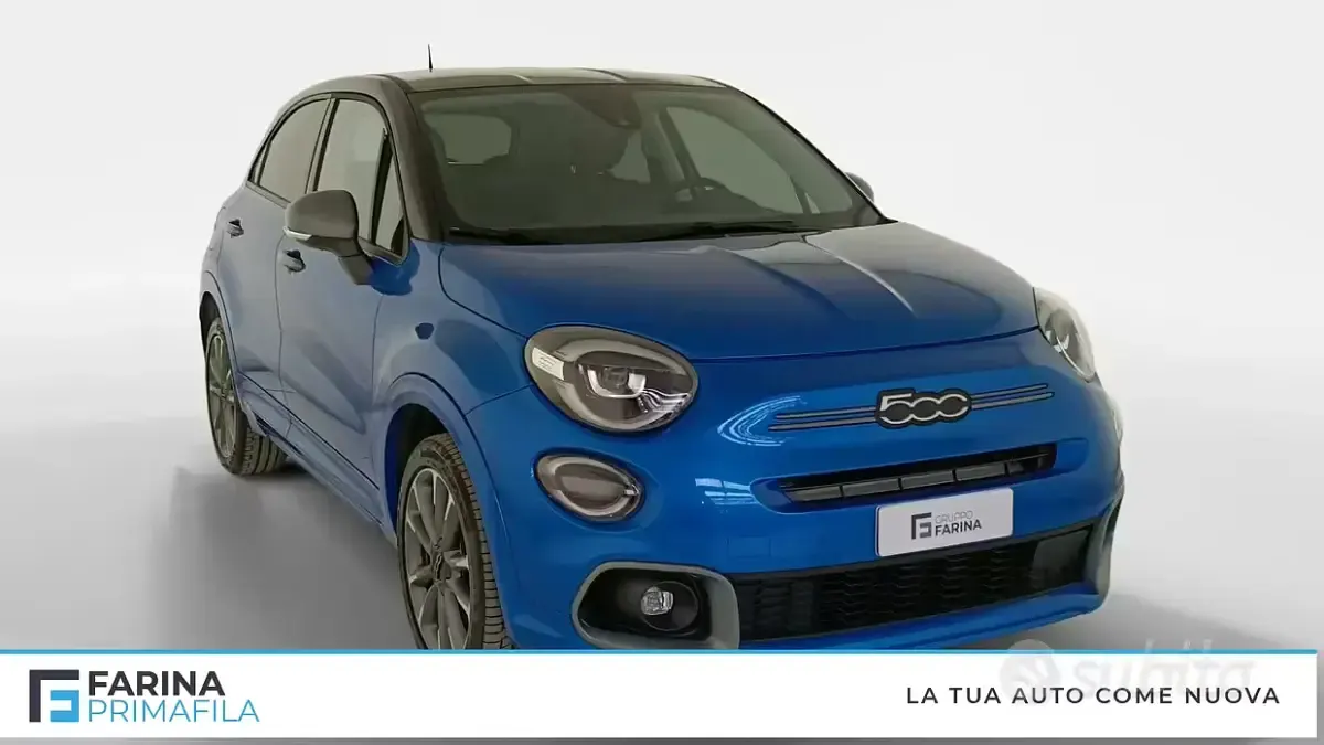 Usata Fiat 500X Sport 131 CV (96 kW) 2024 Blu tetto nero SUV