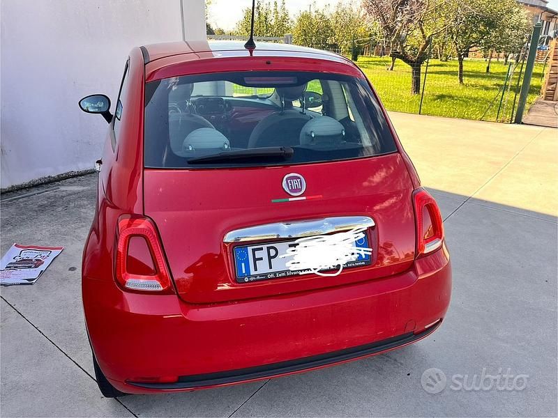 Usata Fiat 500 69 CV (50 kW) 2018 Rosso Berlina