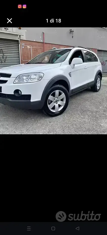 Usata Chevrolet Captiva 127 CV (93 kW) 2009 Bianco SUV