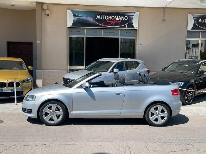 Usata Audi A3 Cabriolet Ambition 160 CV (117 kW) 2008 Argento Cabrio