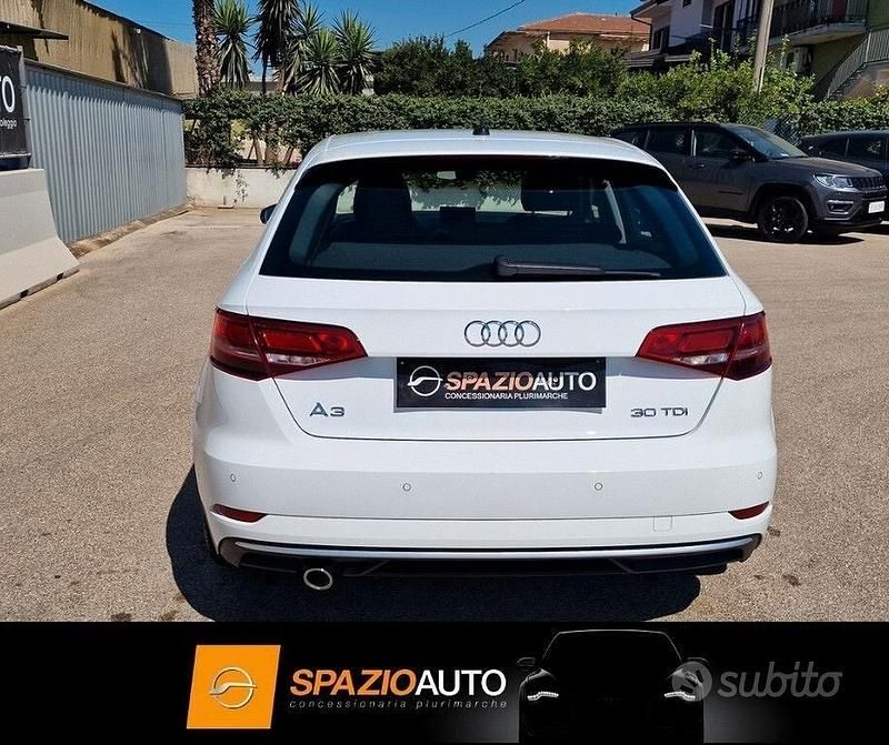 Usata Audi A3 Sport 116 CV (85 kW) 2018 Bianco Berlina