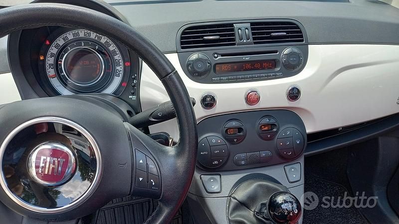 Usata Fiat 500C Lounge 95 CV (69 kW) 2012 Bianco Cabrio