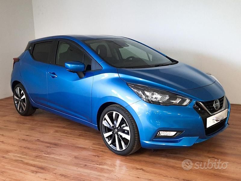 Usata Nissan Micra Tekna 125 CV (91 kW) 2022 Blu Utilitaria