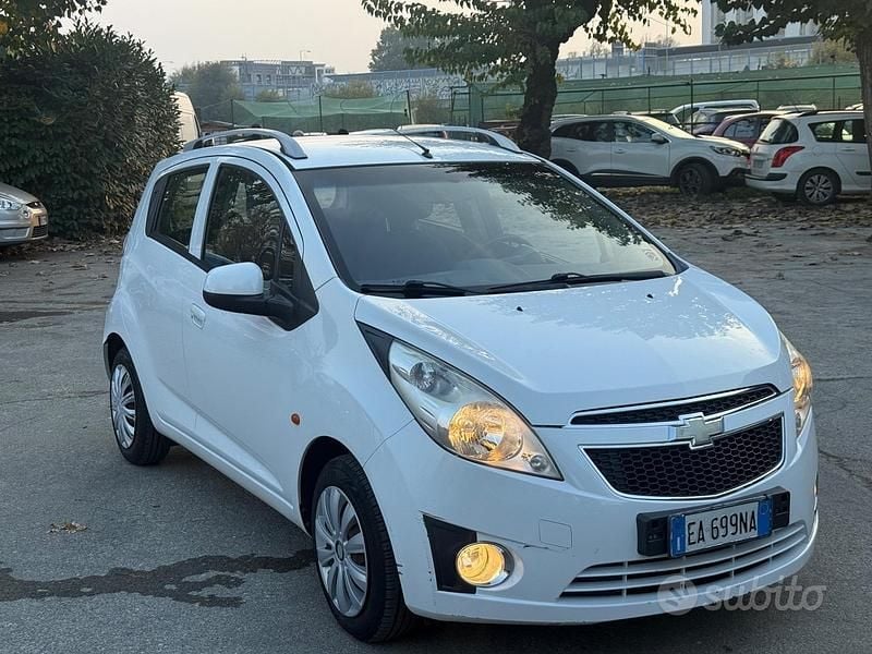Usata Chevrolet Spark LS 68 CV (50 kW) 2010 Bianco Utilitaria