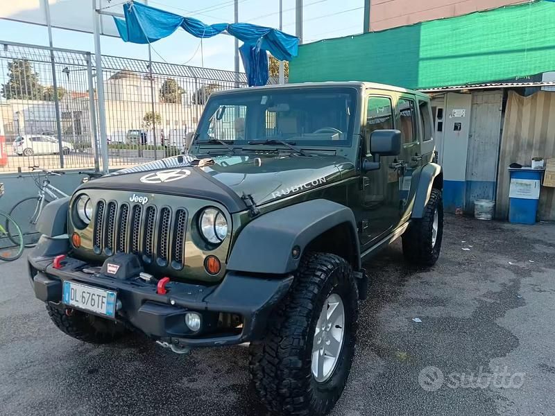 Usata Jeep Wrangler Rubicon 177 CV (130 kW) 2008 Verde SUV
