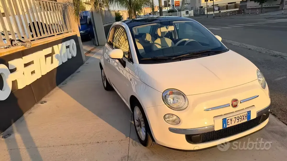 Usata Fiat 500 Lounge 69 CV (50 kW) 2015 Bianco Berlina