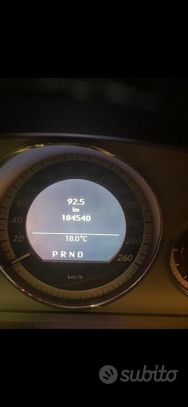 Usata Mercedes E250 2012 Nero Cabrio