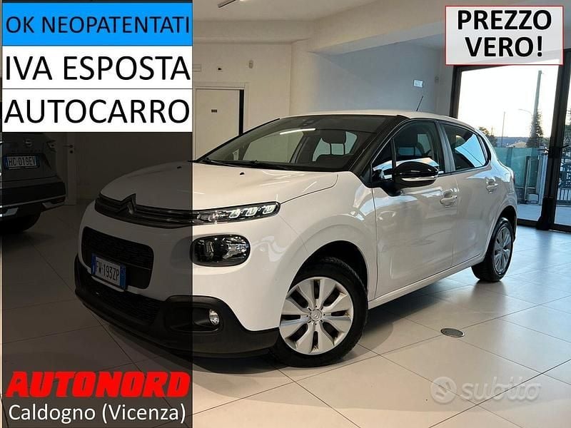 Usata Citroën C3 Feel 102 CV (75 kW) 2019 Bianco Utilitaria