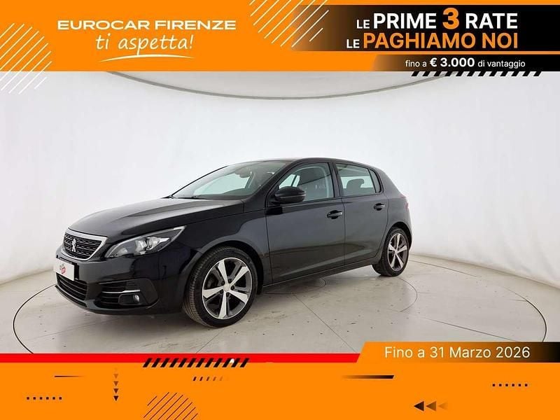Usata Peugeot 308 Active 131 CV (96 kW) 2020 Nero Berlina