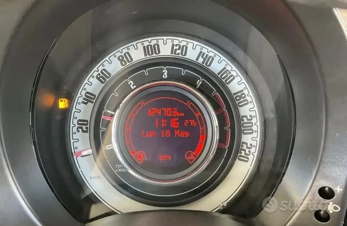Usata Fiat 500 Lounge 95 CV (69 kW) 2012 Nero Berlina