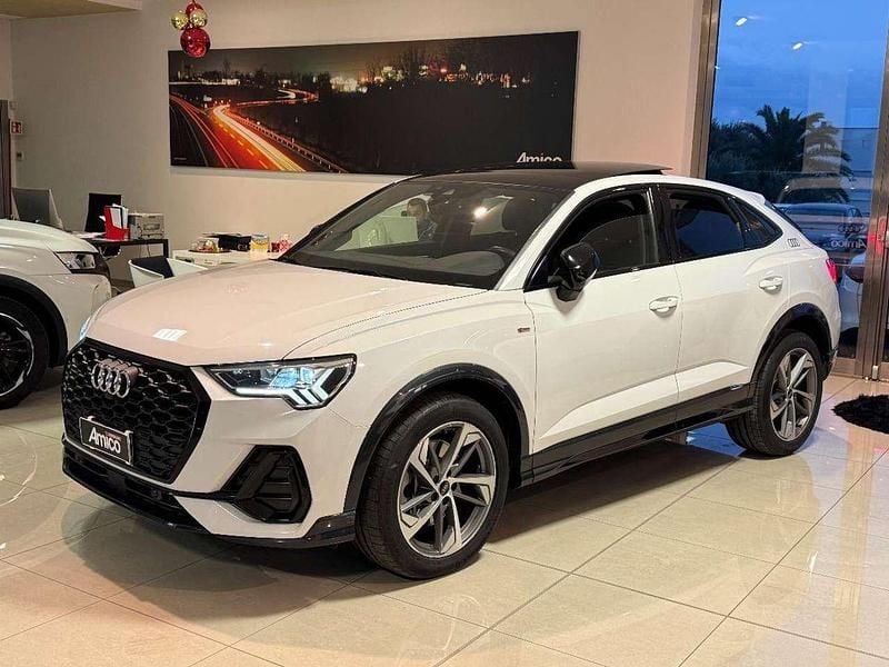 Bianco Usata 2021 Audi Q3 S-Line SUV | 37.500 € (Molto cara) - Immagine 1/4