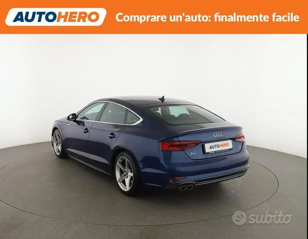 Usata Audi A5 Sport 190 CV (139 kW) 2018 Blu Coupé