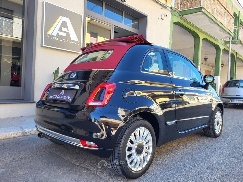 Usata Fiat 500 Lounge 69 CV (50 kW) 2019 Nero Cabrio