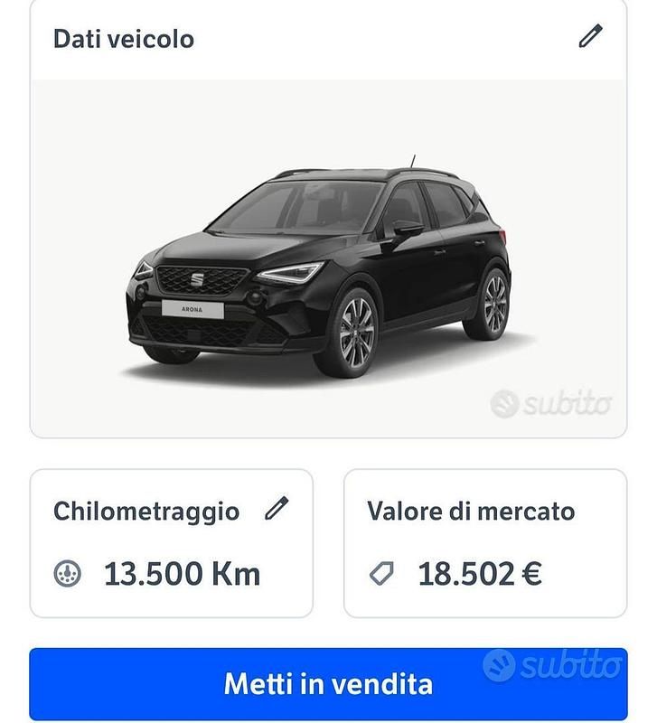 Usata Seat Arona Black Edition 95 CV (69 kW) 2024 Nero SUV