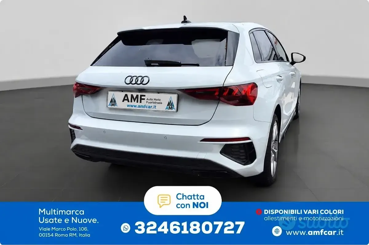 Usata Audi A3 S-Line 116 CV (85 kW) 2024 Bianco Berlina