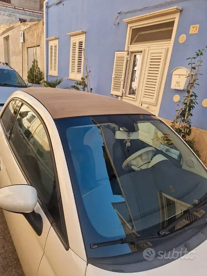 Usata Fiat 500C 69 CV (50 kW) 2010 Bianco Cabrio