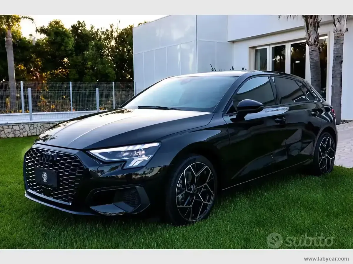 Usata Audi A3 Sport 150 CV (110 kW) 2023 Nero Berlina