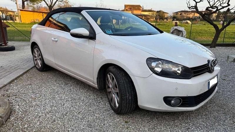 Usata VW Golf Cabriolet 105 CV (77 kW) 2012 Bianco Cabrio