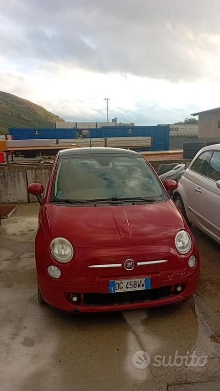 Usata Fiat 500 100 CV (73 kW) 2009 Rosso Cabrio