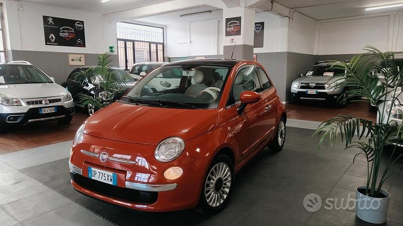 Usata Fiat 500 Lounge 69 CV (50 kW) 2008 Arancione Berlina