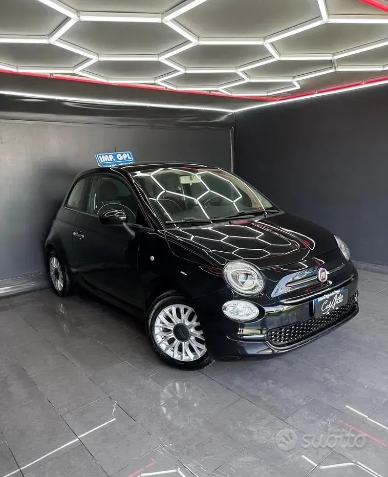 Usata Fiat 500 Lounge 69 CV (50 kW) 2018 Nero Berlina