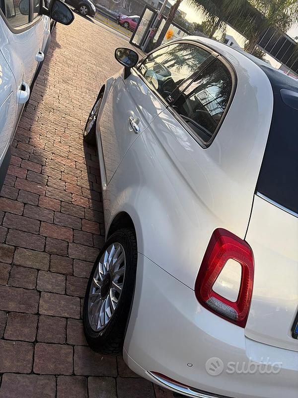 Usata Fiat 500C Lounge 69 CV (50 kW) 2016 Bianco Cabrio