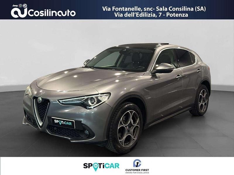 Grigio Usata 2017 Alfa Romeo Stelvio SUV | 20.499 € (Buon prezzo) - Immagine 1/4
