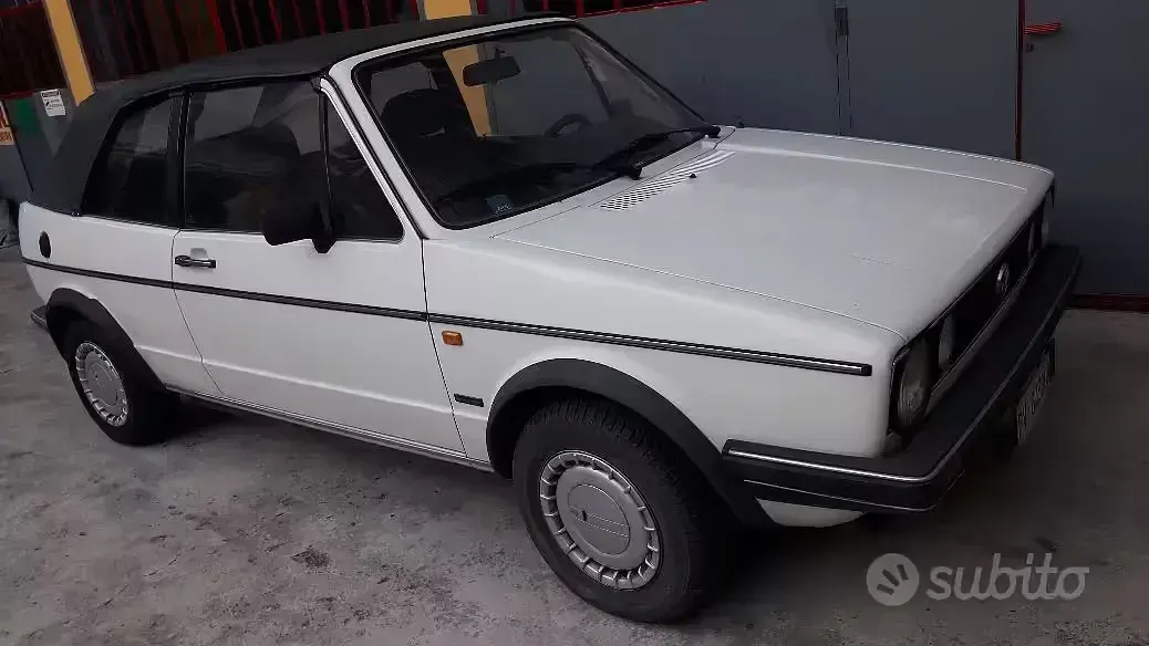 Usata VW Golf Cabriolet 73 CV (53 kW) 1987 Bianco Cabrio