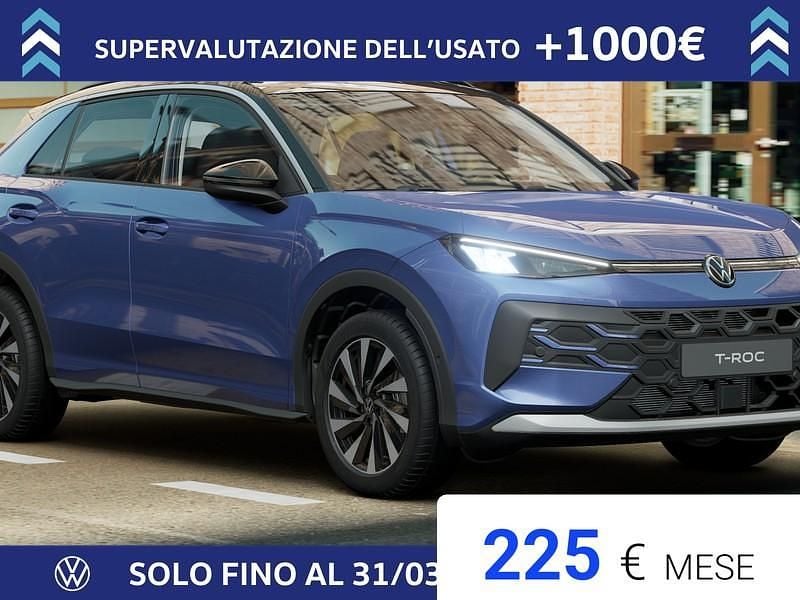 Nuova VW T-Roc Life 116 CV (85 kW) 2026 Celestial blue metallizzato nero SUV