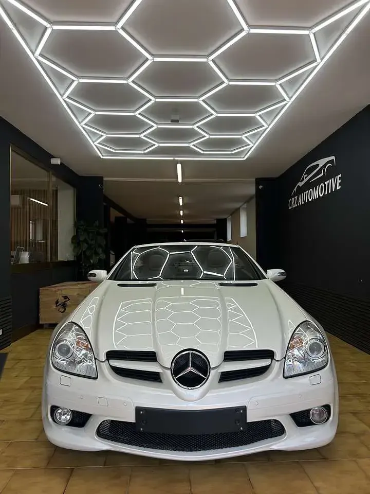 Usata Mercedes SLK350 AMG 272 CV (200 kW) 2006 Designo mystic white pearl Cabrio