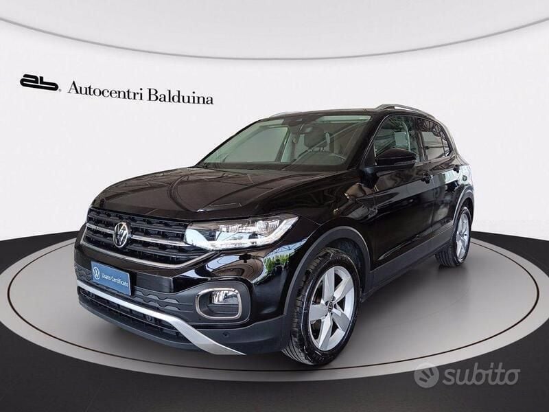 Nero perla Usata 2022 VW T-Cross Advance SUV | 23.500 € (Buon prezzo) - Immagine 1/4