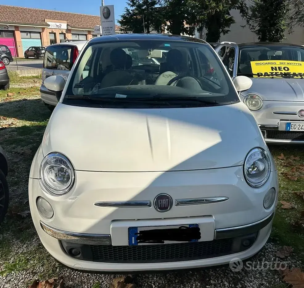Usata Fiat 500 Lounge 75 CV (55 kW) 2008 Cabrio