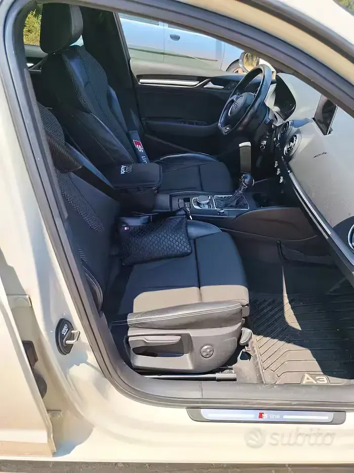 Usata Audi A3 S-Line 150 CV (110 kW) 2018 Bianco Berlina