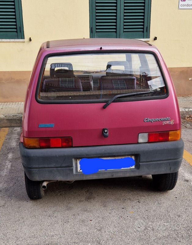 Rosso Usata 1997 Fiat Cinquecento Young Due volumi | 1000 € (Ottimo prezzo) - Immagine 1/4