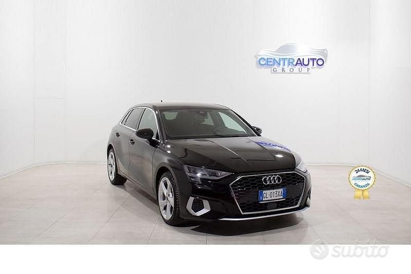Usata Audi A3 Advanced 110 CV (80 kW) 2022 Nero Berlina