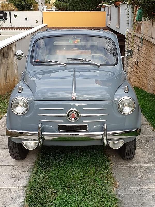 Usata Fiat 600 1950 Grigio Cabrio