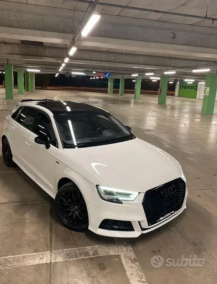 Usata Audi A3 150 CV (110 kW) 2020 Bianco Berlina