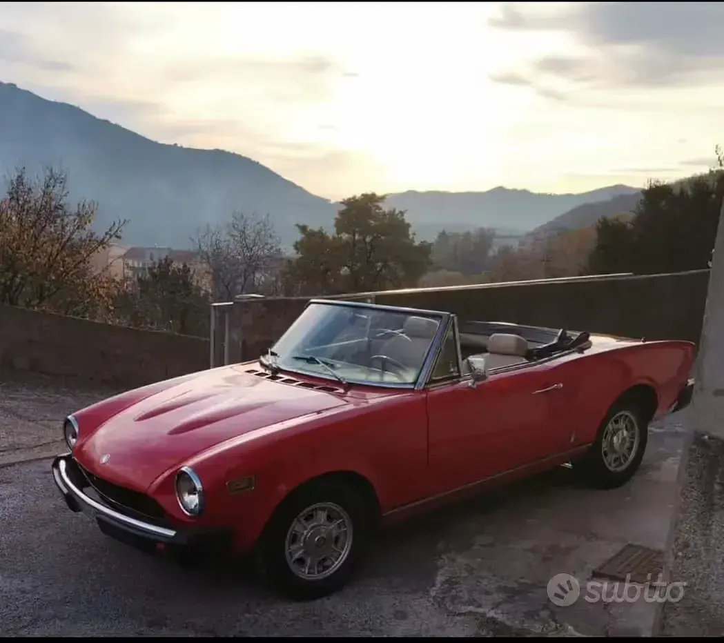 Usata Fiat 124 1970 Rosso Cabrio