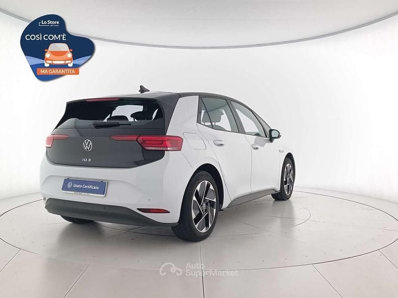 Usata VW ID.3 Pro Performance 150 kW (204 CV) 2022 Glacier white metallizzato ner Utilitaria