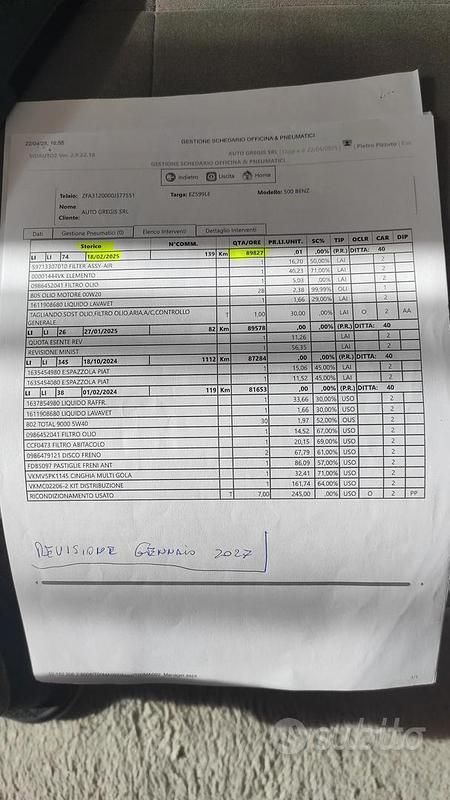 Usata Fiat 500 69 CV (50 kW) 2015 Grigio Cabrio